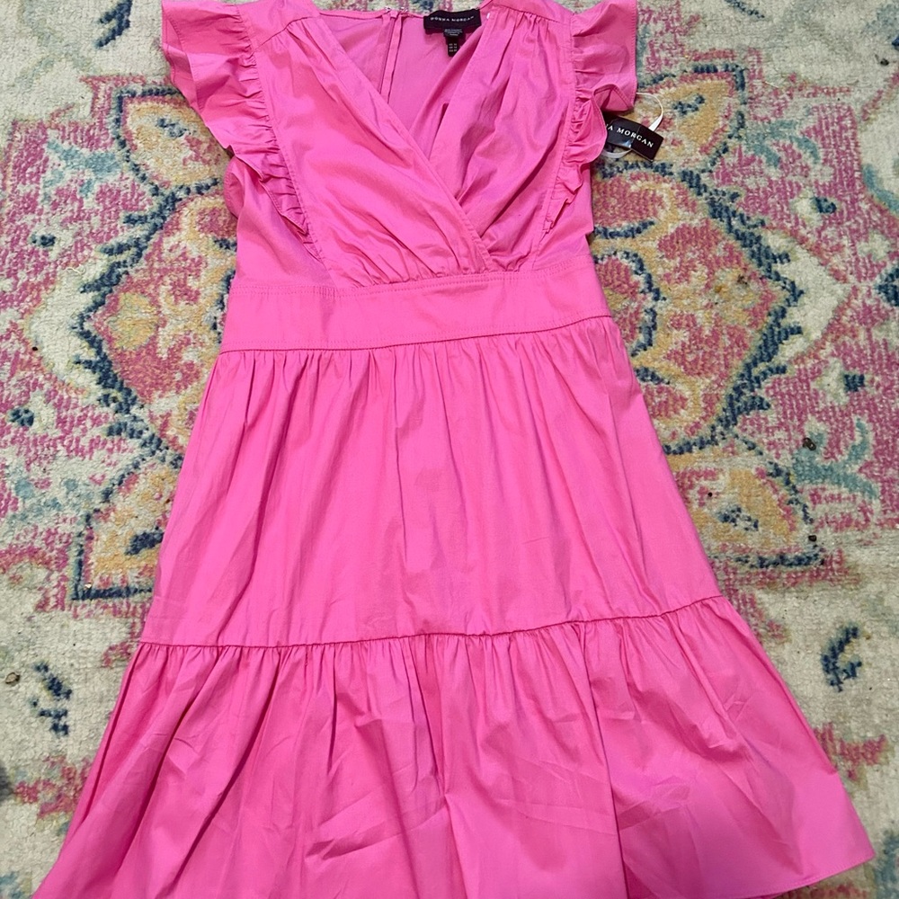 Donna Morgan Pink Ruffle Dress